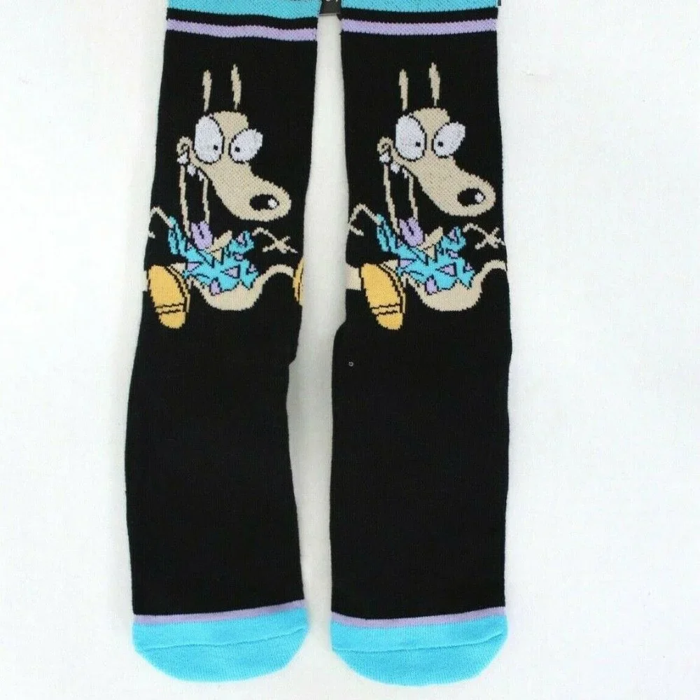 Odd Sox Nickelodeon Rocko's Modern Life Novelty Knits Crew Socks